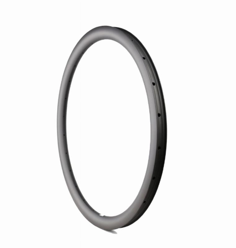G40X24H  Gravel 40mm Depth Disc Carbon Rims Asymmetric Tubuless ready Hookless